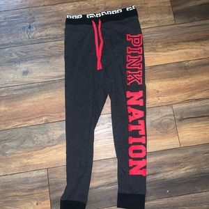 Pink joggers size medium